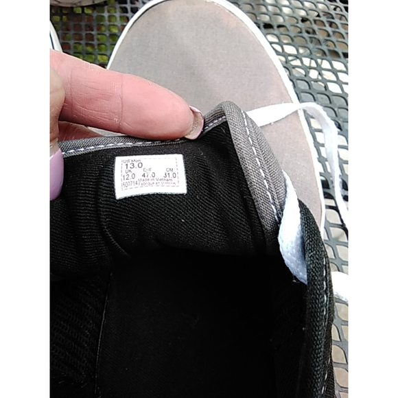 Men's Vans Sneakers Size 13 Gray and Black - Picture 7 of 8
